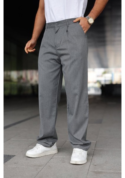 Erkek Beli Lastikli Baggy Pantolon