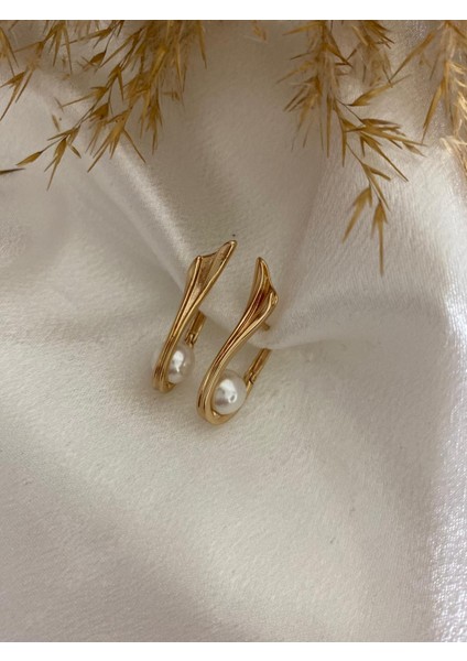 Incili Xupıng Çelik Küpe