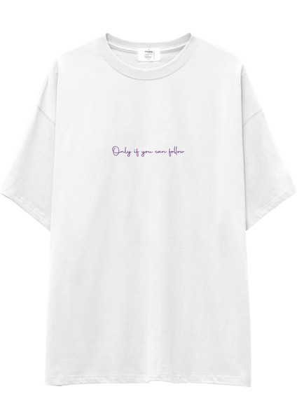 Meet Me At The Disco Oversize Tişört - Beyaz