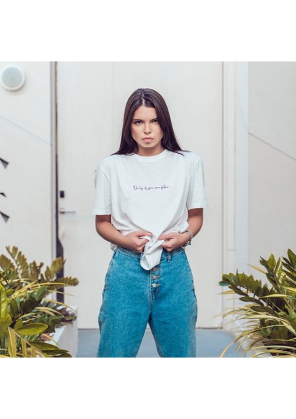 Meet Me At The Disco Oversize Tişört - Beyaz modelleri