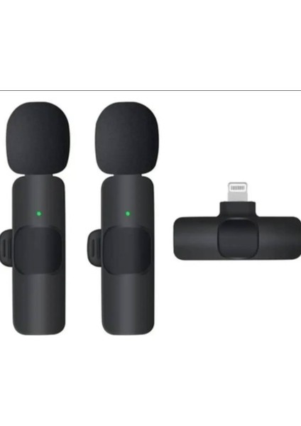 ZR108 K9 Ikili Lightning Mikrofon