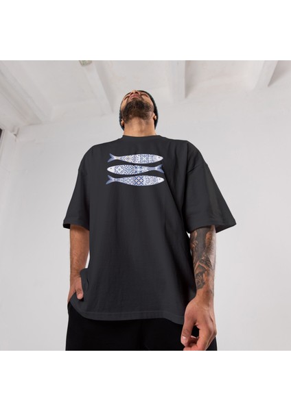 Mediterraneo Oversize Tişört - Siyah fiyatları