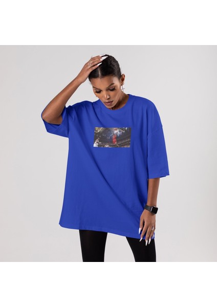 Michael Jordan Chicago Bulls 1997 Oversize Tişört - Mavi fiyatları