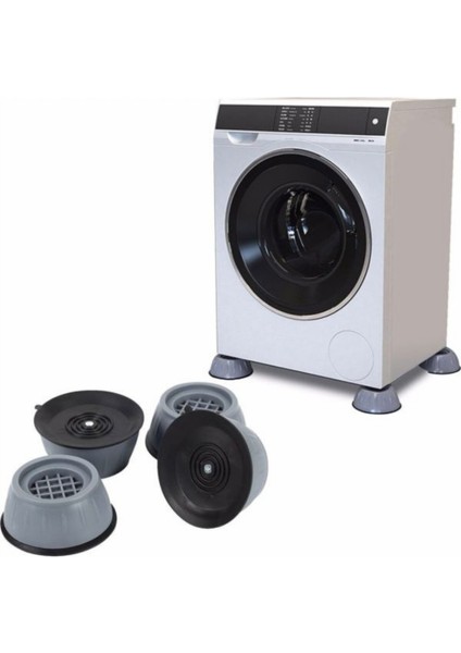 4'lü Set Yükseltici ve Titreşim Önleyici Beyaz Eşya Ayağı - Çamaşır ve Bulaşık Makinası ,buzdolabı