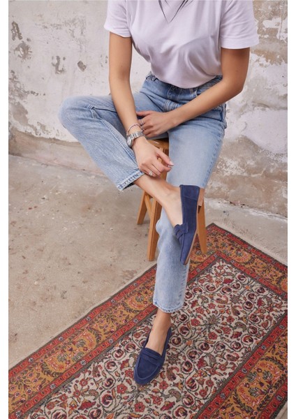 Vanessa Kadın Taba Leopar Siyah Garnılı Gercek Deri Babet indirimleri