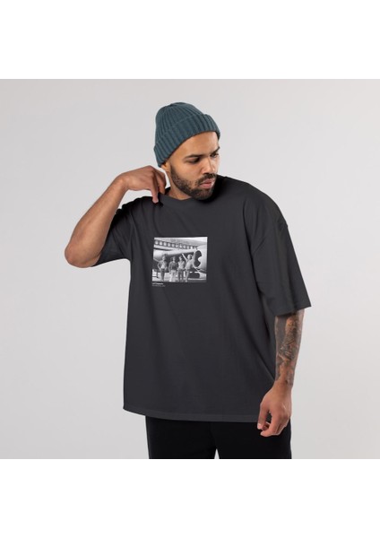 LED Zeppelin The Starship Oversize Tişört - Siyah fiyatları