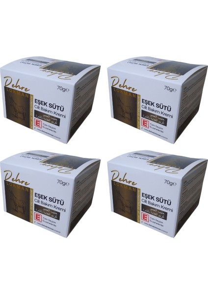 Eşek Sütü Cilt Bakım Kremi 70 gr x 4 Adet
