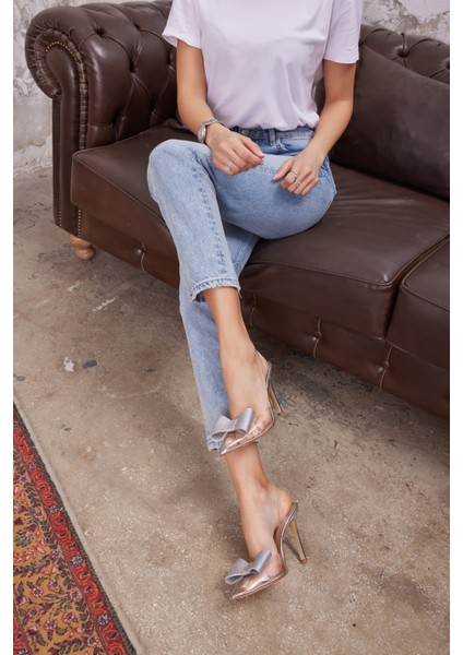 Faes Kadın Yeşil Seffaf Topuklu Ayakkabi fırsatları