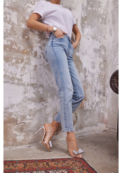 Faes Kadın Yeşil Seffaf Topuklu Ayakkabi indirimleri