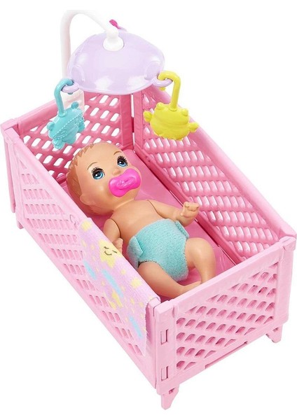 HJY33 Mavi Saçlı Skipper Bebek Bakıcısı ve Oyun Seti