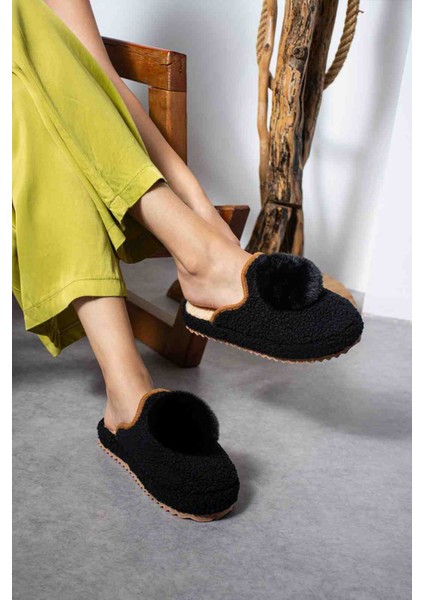 Çeyizlik 2 Adet Ponponlu Ev Terliği modelleri