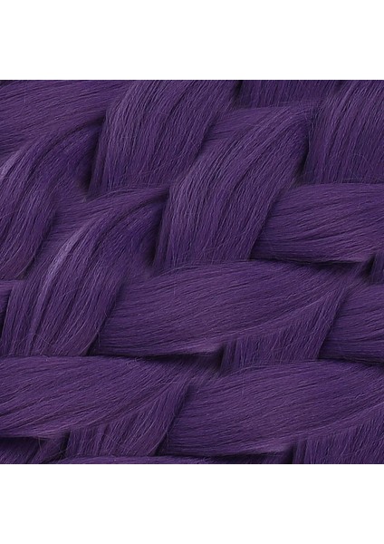 Afrika Örgüsü ve Rasta Için Sentetik Saç - Küllü Mor modelleri