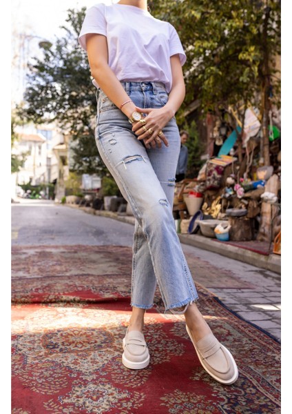 Dream Kadın Desert Taba Eva Taban Loafer Ayakkabi