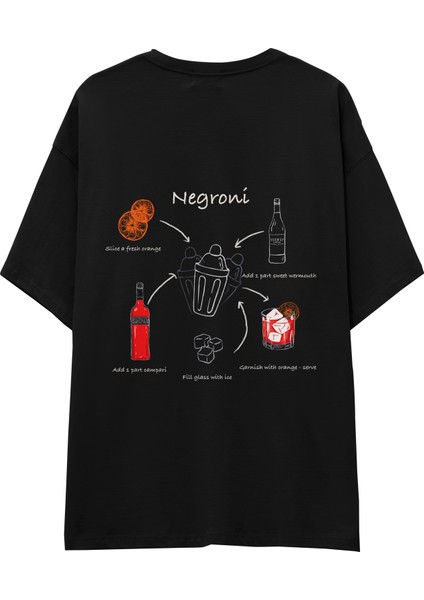 Negroni Oversize Tişört - Siyah fiyatları