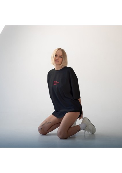 Negroni Oversize Tişört - Siyah modelleri