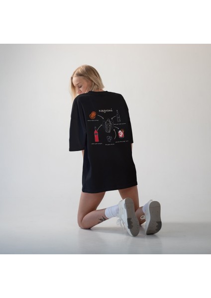 Negroni Oversize Tişört - Siyah fırsatları