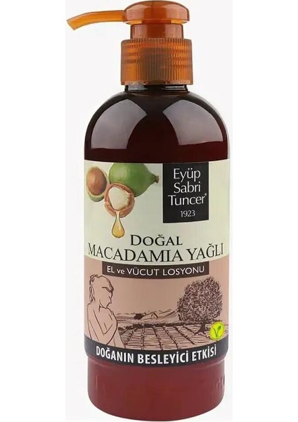 Doğal Macadamia Yağlı El ve Vücut Losyonu 250ML