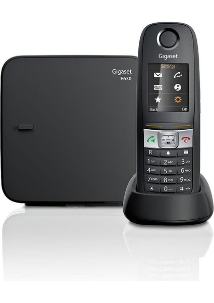 Gigaset E630 Siyah Telsiz Dect Telefon Işıklı Renkli Ekran Sms