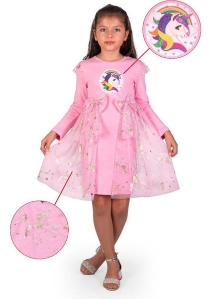 Unıcorn Elbisesi Parti Kıyafeti Dogum Günü ve Gösteri Elbisesi Kostümü modelleri