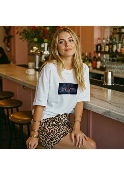 Star Wars Last Supper Oversize Tişört - Beyaz fiyatları