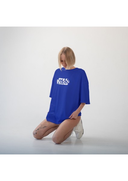 Star Wars Oversize Tişört - Mavi fiyatları