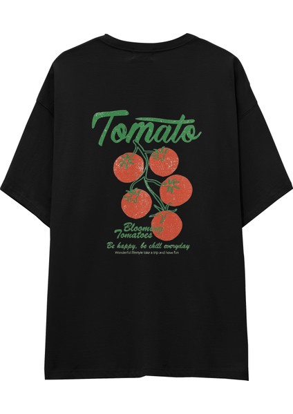 Tomato Oversize Tişört - Siyah