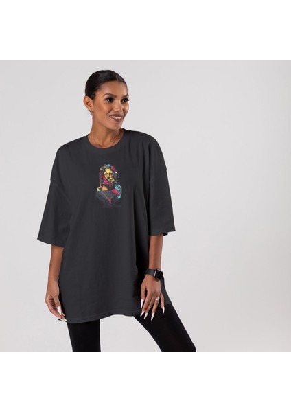 Zeus Oversize Tişört - Siyah fiyatları