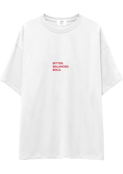 Negroni Oversize Tişört -Beyaz