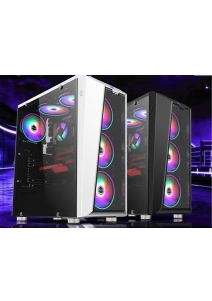 Nw 09-09-02 Temperli Sıralı Sistem Rgb Fan(Psu Yok) Atx Kasa