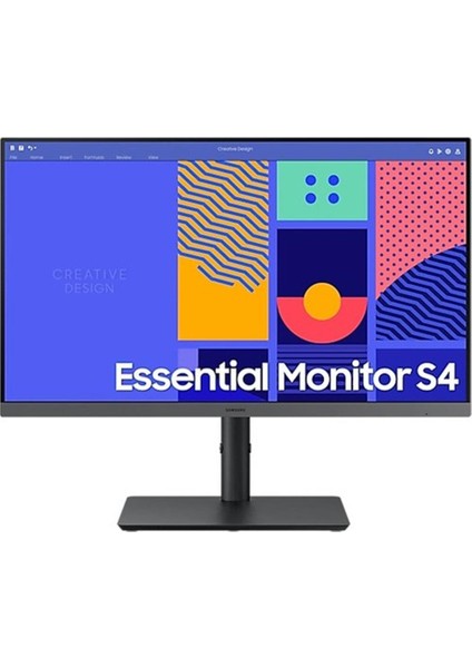 Samsung 24" Essential LS24C432GAUXUF 4 Ms Full Hd Pivot IPS Monitör