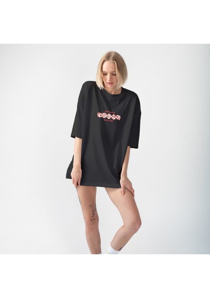 What Happened In Vegas Stays In Vegas Oversize Tişört - Siyah fiyatları