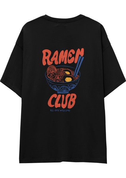 Ramen Bowl Club Oversize Tişört - Siyah