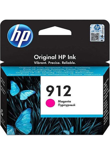 Hp 912 Magenta Kırmızı Kartuş 3YL78A