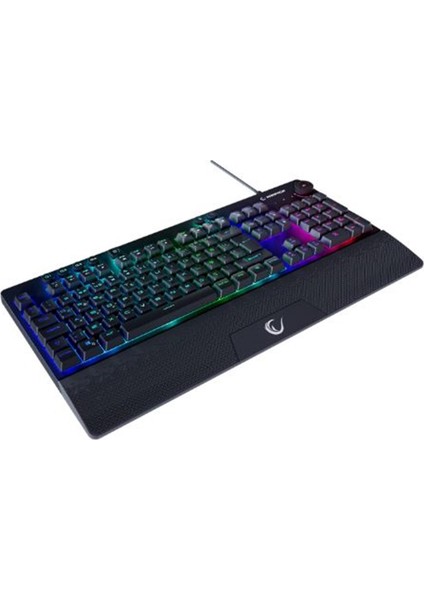 Rampage KB-GX65 Sımula Siyah USB Rgb Aydınlatmalı 4 Makro Tuşlu Bilek Destekli Oyuncu Klavyesi
