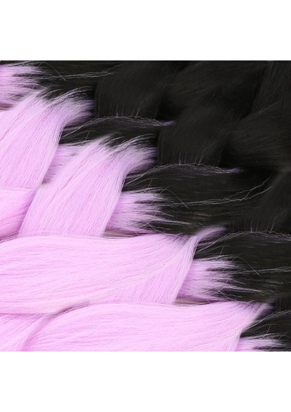 Afrika Örgüsü ve Rasta Için Sentetik Ombreli Saç - Siyah / Lila modelleri