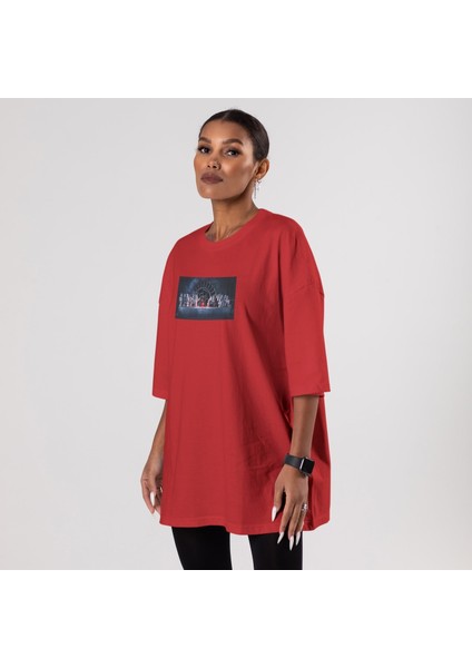 Star Wars Last Supper Oversize Tişört - Kırmızı fiyatları