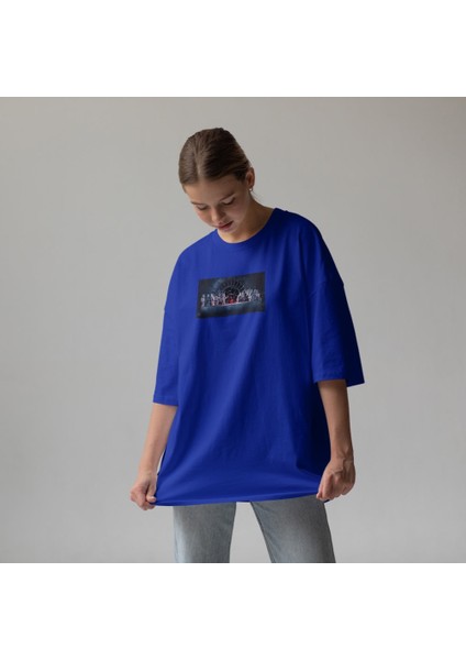 Star Wars Last Supper Oversize Tişört - Mavi fiyatları