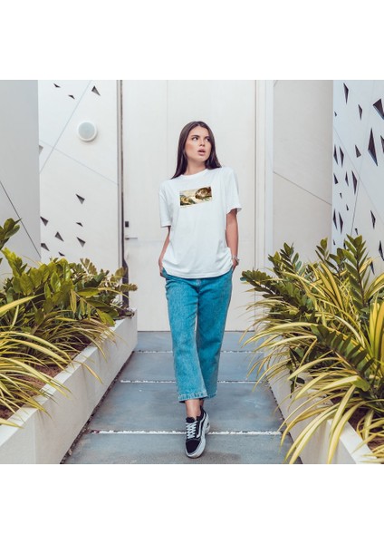 The Creation Oversize Tişört - Beyaz fiyatları