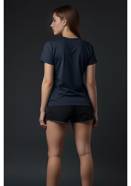 Bisiklet Yaka Basic Lacivert Tişört fiyatları