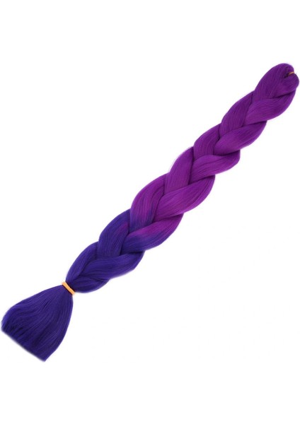 Afrika Örgüsü ve Rasta Için Sentetik Ombreli Saç - Açık Mor / Koyu Mor fiyatları