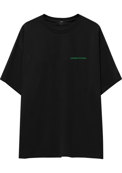 Mojito Oversize Tişört - Siyah