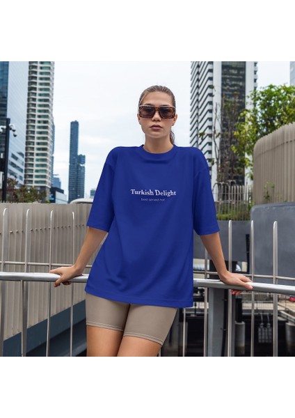 Turkish Delight Oversize Tişört - Mavi fiyatları
