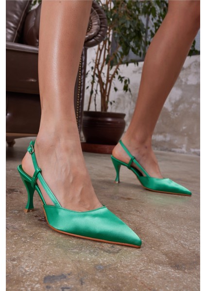 Valdez Kadın Siyah Saten Topuklu Ayakkabi indirimleri