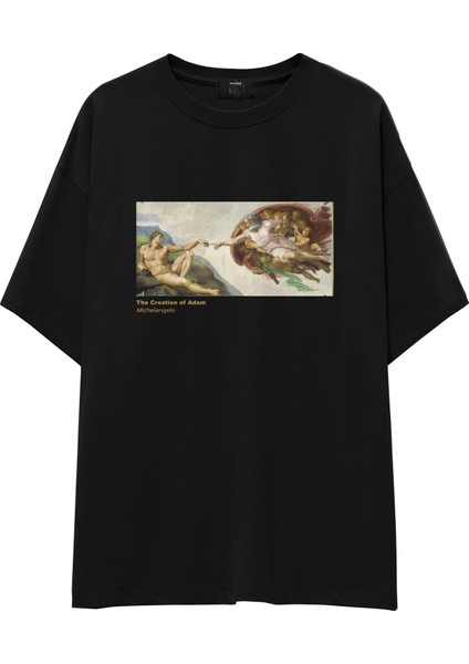 The Creation Oversize Tişört - Siyah