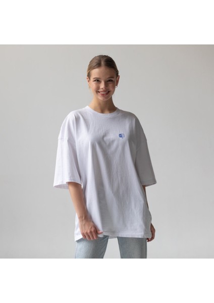 Sardines Oversize Tişört - Beyaz fırsatları