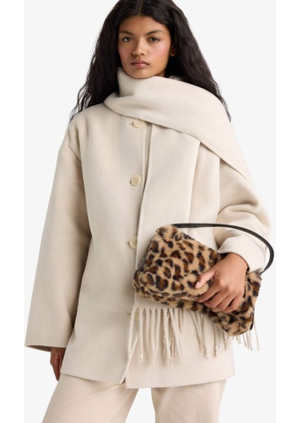 Kadın Leopar Desenli Çapraz Çanta F1252AXNS