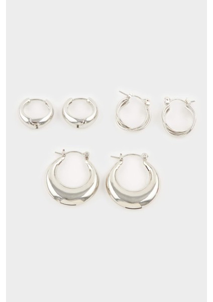 Kadın 3lü Silver KÜPE F7692AXNS