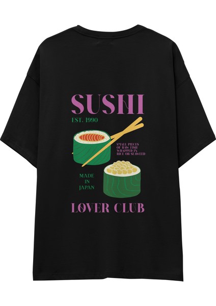 Roll With It Oversize Tişört - Siyah