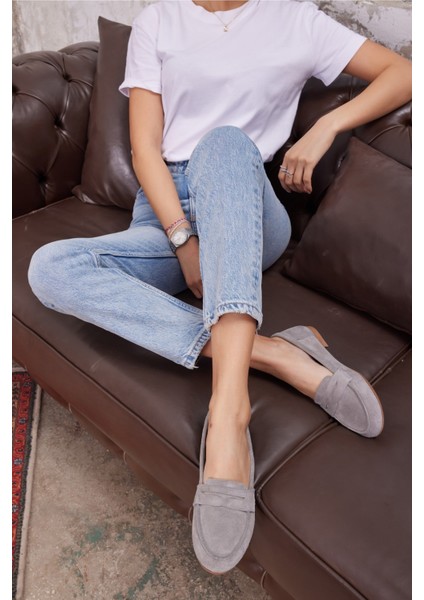 Vanessa Kadın Taba Leopar Siyah Garnılı Gercek Deri Babet fiyatları