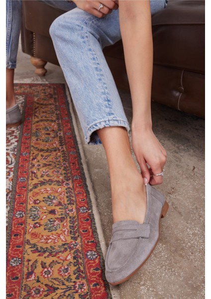 Vanessa Kadın Taba Leopar Siyah Garnılı Gercek Deri Babet indirimleri